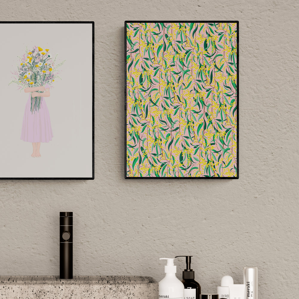 פריחה צהובה ורודה