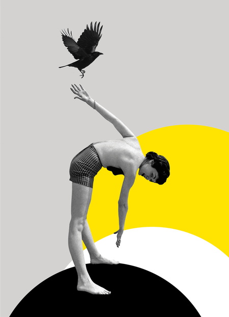 גברת וציפור