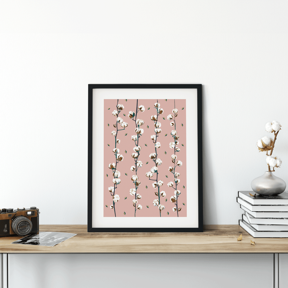 פאטרן כותנה ורודה