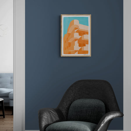 באוהאוס כתום כחול