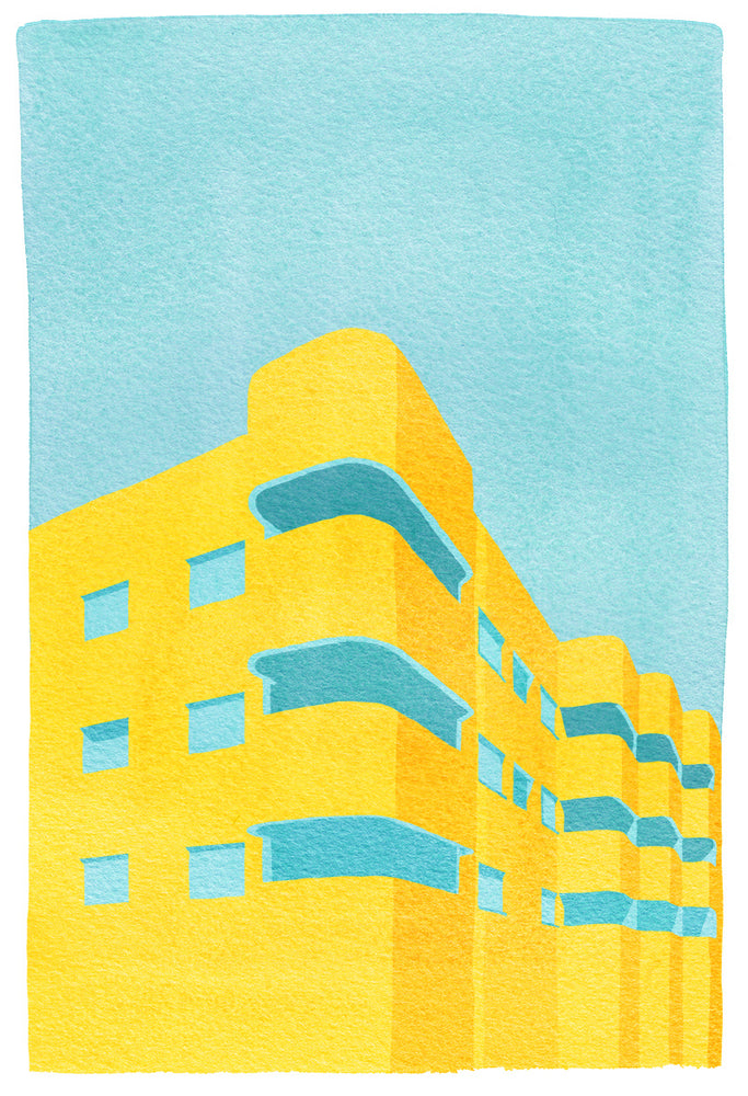 באוהאוס צהוב כחול