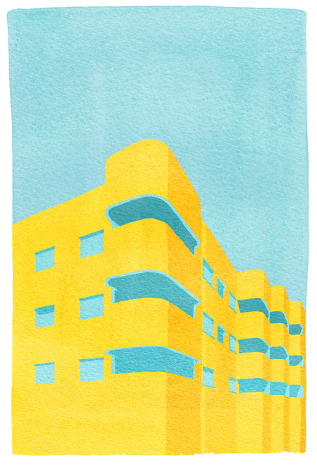 באוהאוס צהוב כחול