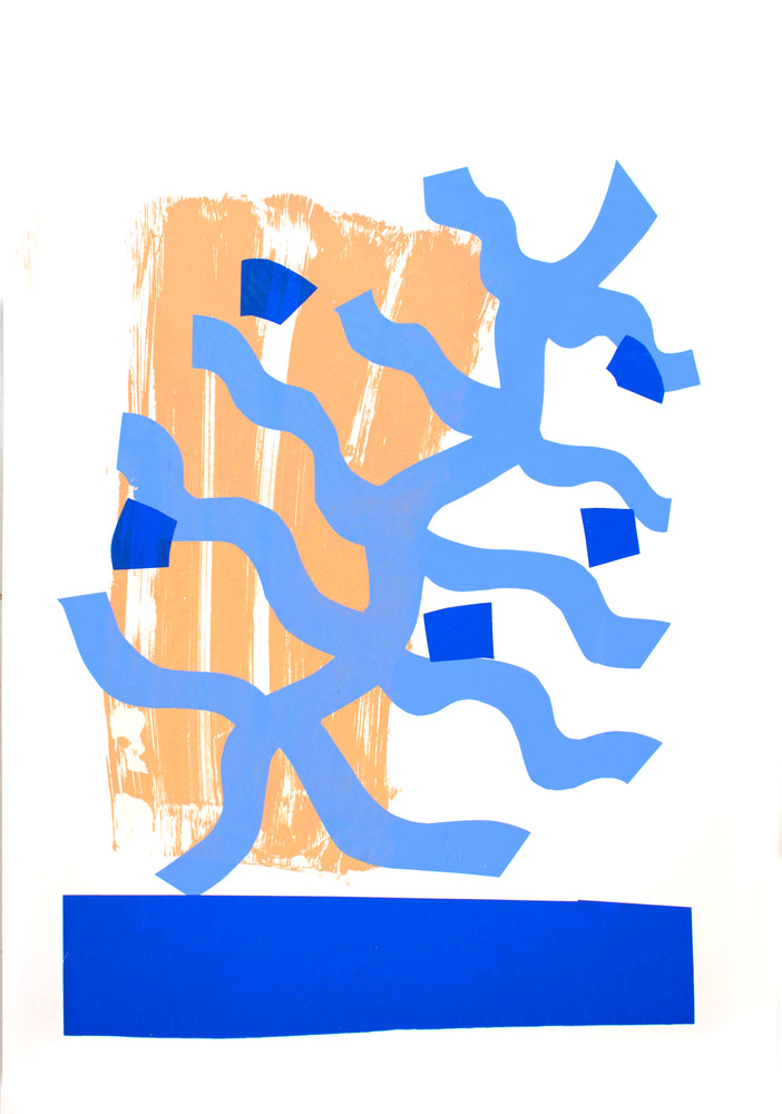 אבסטרקט כחול