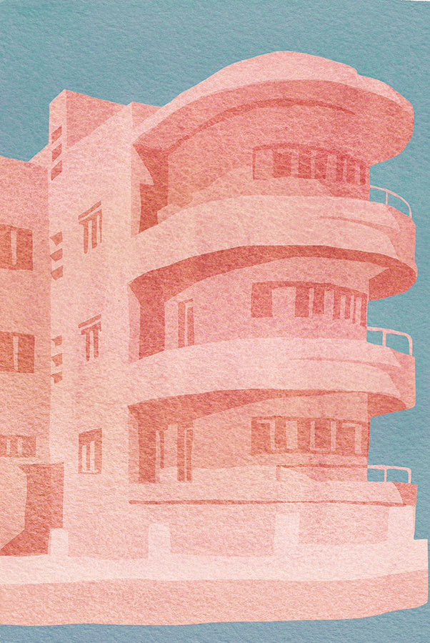 באוהאוס ורוד כחול