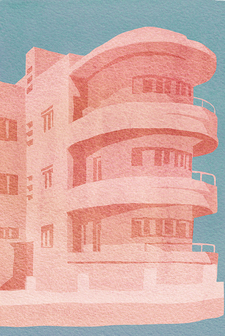 באוהאוס ורוד כחול