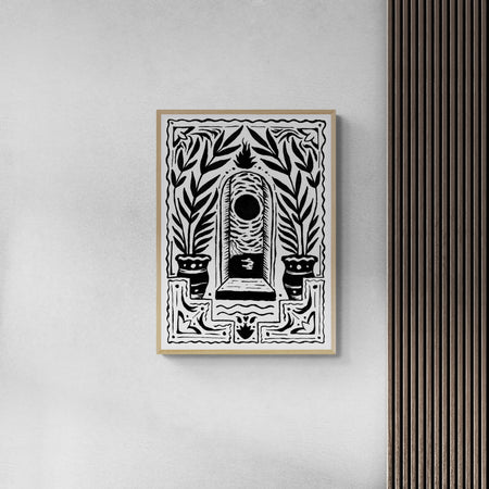 חלון וצמחים