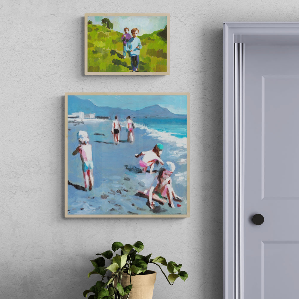 ילדים בחוף הים