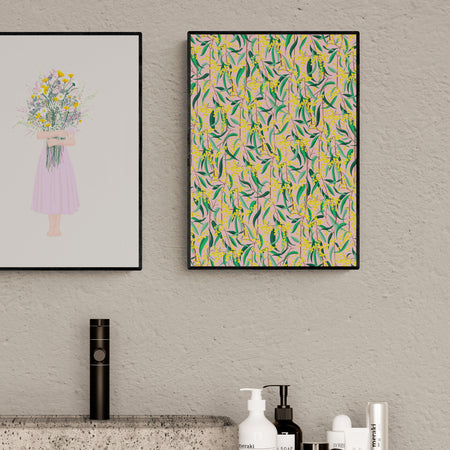 פריחה צהובה ורודה