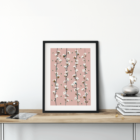 פאטרן כותנה ורודה