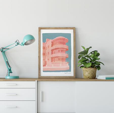 באוהאוס ורוד כחול