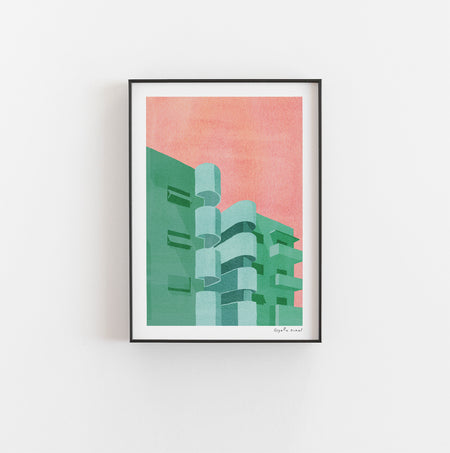 באוהאוס ירוק ורוד