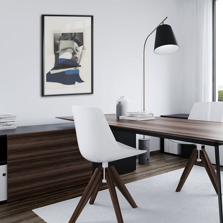 קולאז' אישה בכחול