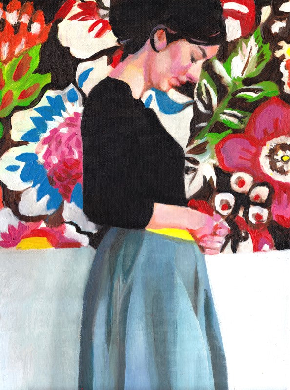 חושבת על פרחים