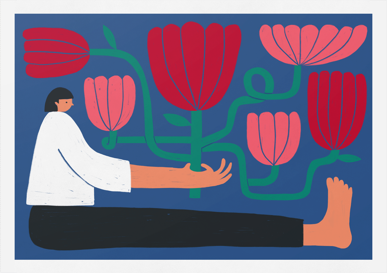 נערת הפרחים