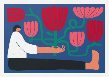 נערת הפרחים