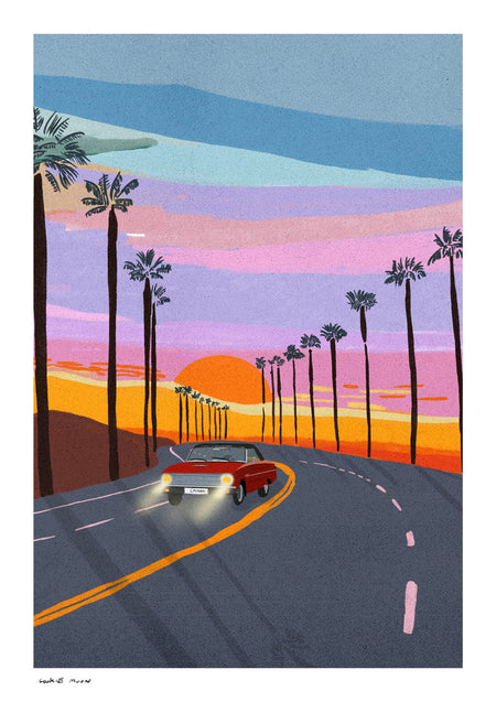 כביש ודקלים | Orange Sky in LA
