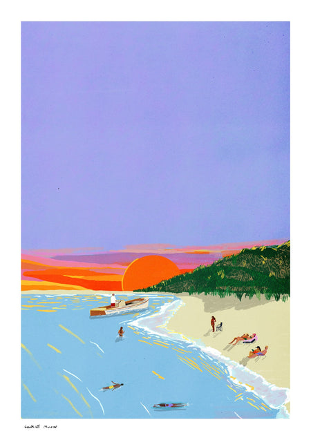 שקיעה בים | The Sunbathers