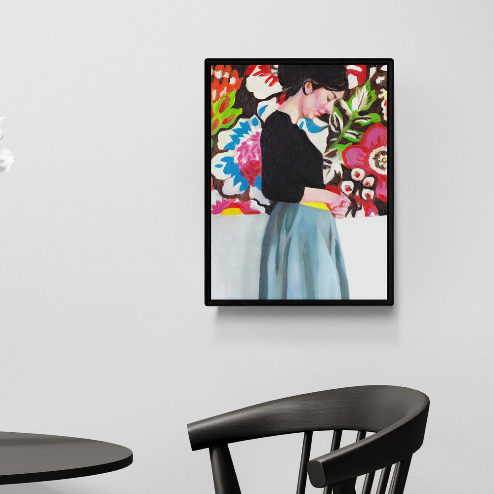 חושבת על פרחים