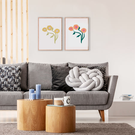 שלישיית פרחים צהובים