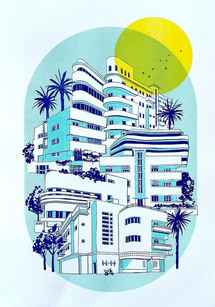 העיר הלבנה בכחול